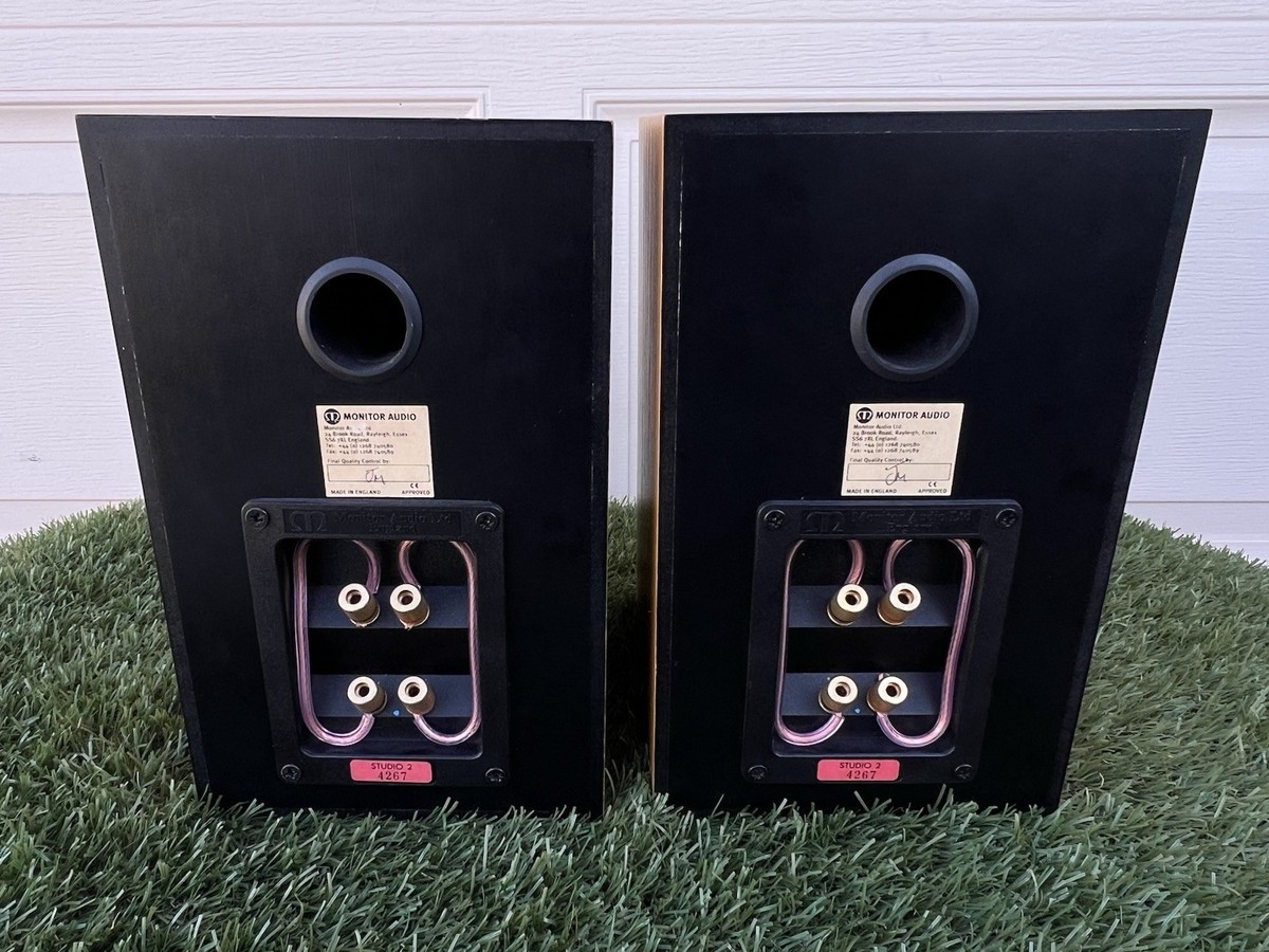 Monitor Audio Studio 2 Speakers, Tested & Working, MISSING GRILLS