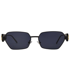 Miu Mi 2522 Sunglasses Black Frame Gray Resin Lenses 57-15-135mm UV