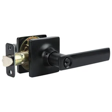 Entry Door Handle Locks with Keys,Square Locking Door Lever for Office,Bedroom