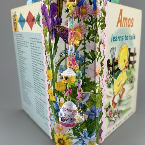 Rand McNally Elf Book Amos Learns to Talk 1958 Junk Journal Handmade Vintage Eph - Picture 3 of 21