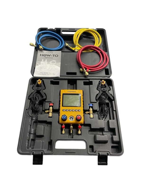 Viviohome MG-100B Digital Manifold Gauge Set Good Condition*498