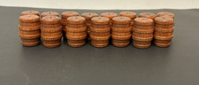 Vintage 15 Wood Beer Barrels ONLY For Budweiser Cast Iron Clydesdale Wagon VGC
