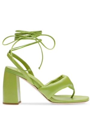 MIU MIU Leather Thong Sandals In Green 39.5 | eBay