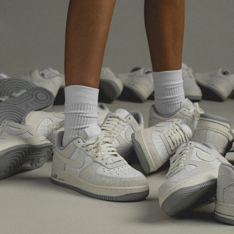 Nike Air Force 1 White Python Womens Shoes Size 6 9 New Sneakers