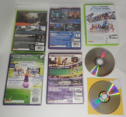 Xbox 360 Game Lot - 5 Xbox 360 Kinect Games, Battlefield 3, Assassins Creed II - Picture 3 of 5