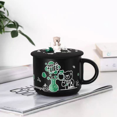 2025 Starbucks Heat Changing Mug - Eco Ceramic w/Bear Lid