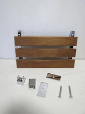 ANZZI  18.7 in. Bohemian Teak Wall Mounted Folding Shower Seat - AC-AZ202 Used