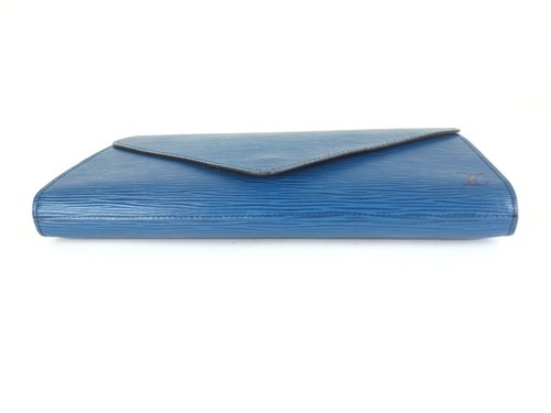 Auth LOUIS VUITTON Epi Art Deco Clutch 890VI Blue Leather Bag France LL23310M4 - Picture 14 of 21