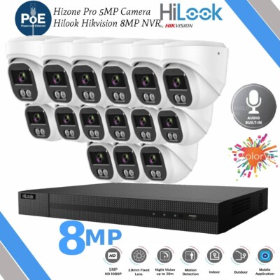 HIKVISION COLORVU 4K NVR IP PoE 5MP KAMERA AUSSEN IPC-T259 IP67 CCTV SYSTEM KIT