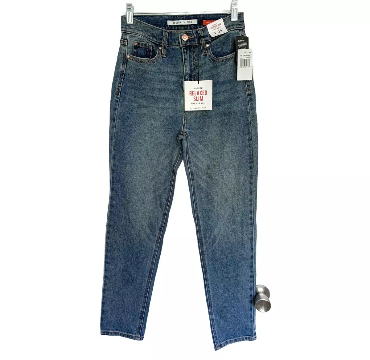 Celebrity pink best sale jeans high rise