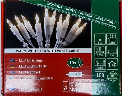 Konstsmide 10er LED Mini-Lichterkette 6300-102 warmweiß