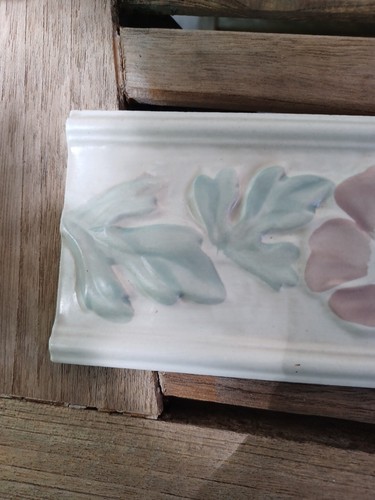 10 pieces - Decorative Ceramic Tile - rectangle FLORAL made in Italy - Picture 5 of 14