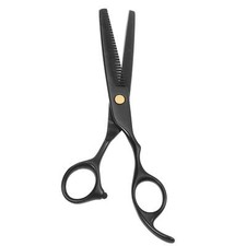 Stainless Steel Thinning Scissors for Long Short Thick Hard Soft Hair Black