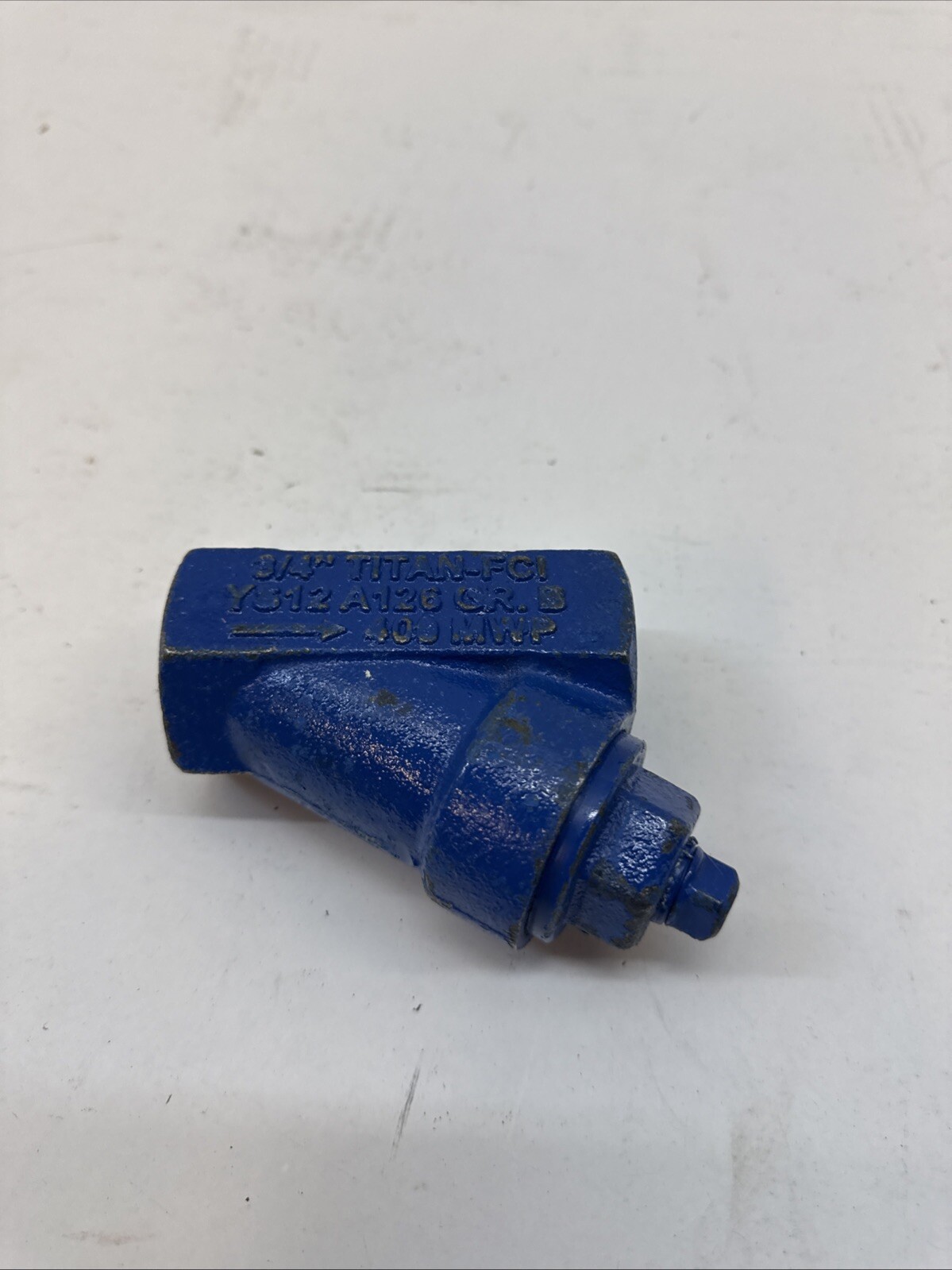 Titan Y Strainer Fitting Cast Iron Blue 400 MWP FCI YS12 A126V GR B