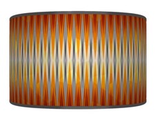 Geometric Spikes Orange Grey Pendant Drum Lamp Shade Handmade Lampshade #358