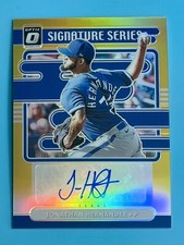 2021 Donruss Optic Jonathan Hernandez GOLD Prizm Auto /10 Texas Rangers #SS-JH