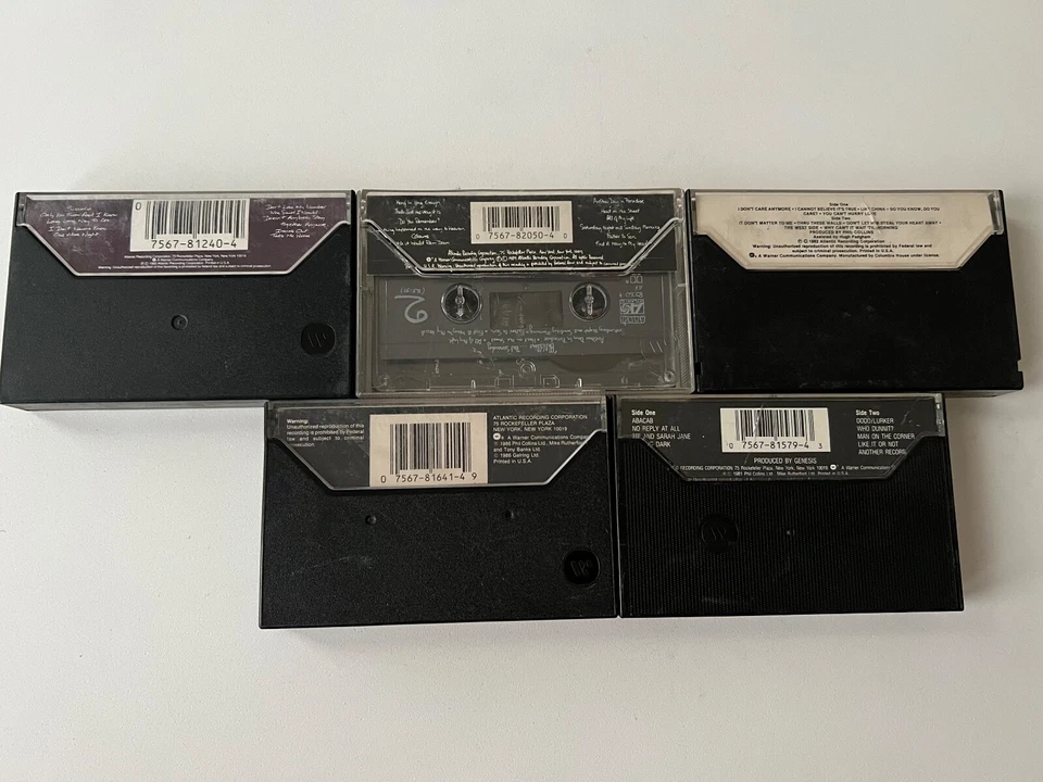 Phil Collins Genesis Cassettes Invisible Touch Hello Seriously ABACAB No Jacket - Image 2 of 4