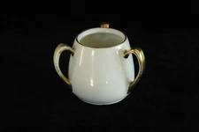 VINTAGE RS GERMANY PRUSSIA 3 HANDLED HAND PAINTED PORCELAIN TOOTHPICK HOLDER