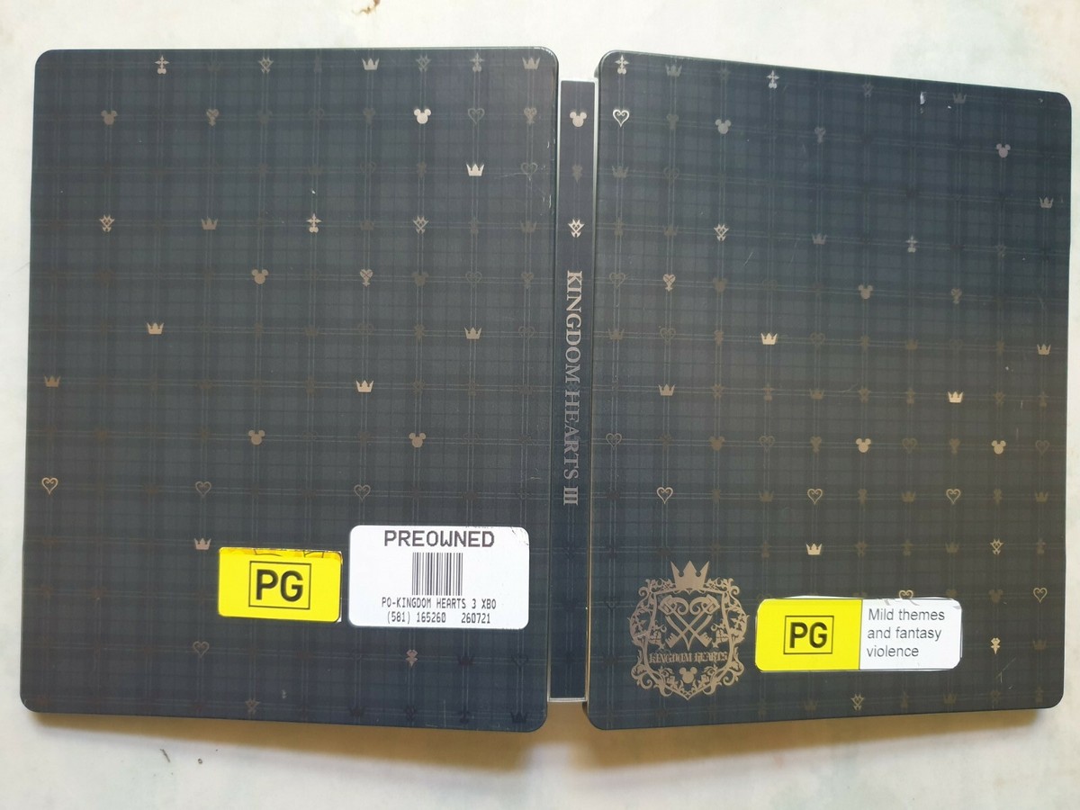 Kingdom hearts 3 III deluxe edition collector steelbook metal case