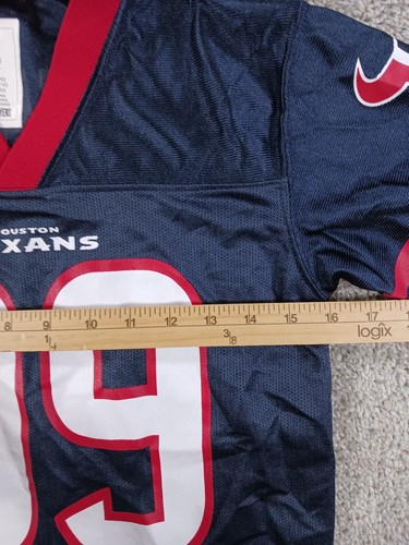 NFL Team Apparel Youth Jersey M 8/10 Texans 99 Watt Blue Polyester - Picture 4 of 10