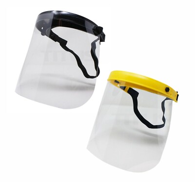 Titus Lightweight Safety Face Shield Visor Mask ANSI Protective Plastic Flip Up