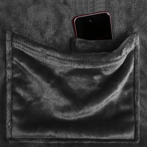 Kuscheldecke mit Ärmeln Fußtasche TV Decke 180 x 150 Tagesdecke Decke Sofadecke - Bild 28 von 61