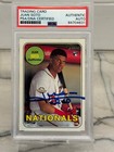 JUAN SOTO Autograph Auto 2018 Topps Heritage Rookie RC PSA/DNA CERTIFIED