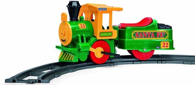 trenino elettrico per bambini cavalcabile