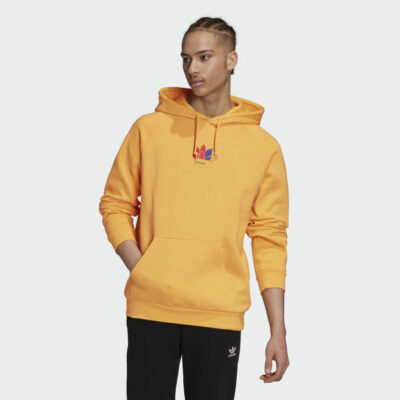 adidas gold trefoil hoodie