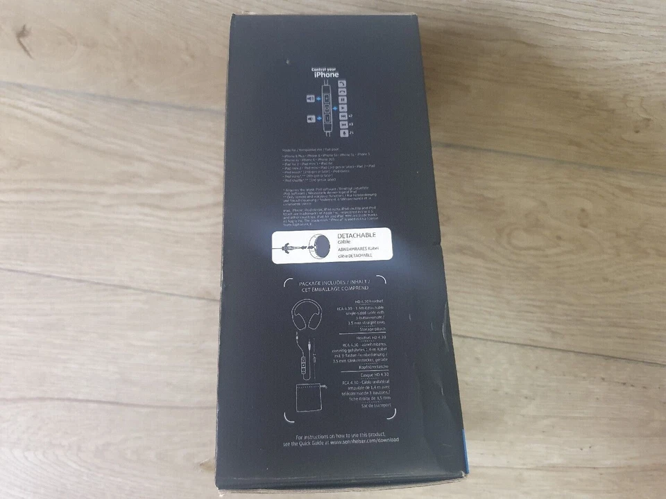 Sennheiser HD 4.30i Around-Ear Closed Back Headphones for iOS - Black, photo 3 of 5