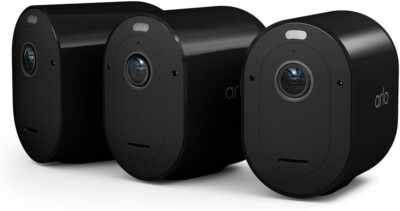 Arlo Pro 5 | Überwachungskamera Outdoor batteriebetrieben | 3 Kamerasystem | schwarz