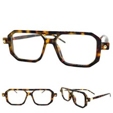 Classic Sophisticated Modern Rerto Clear Lens EYE GLASSES Tortoise Optical Frame