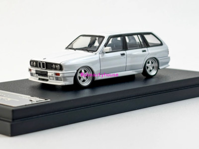 Mortal 1:64 White E30 Touring Wagon VIP Sports Model Diecast Metal Car