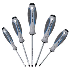 Witte 663865 5 Piece Maxxpro Plus Slotted and Phillips Screwdriver Set