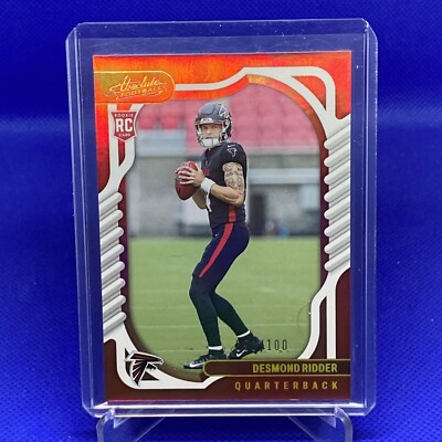 2022 Panini Absolute Desmond Ridder # 50/100 RC Red Rookie Card #104 ...