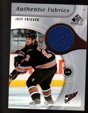 Jeff Friesen blue WASHINGTON CAPITALS 2005-06 SP GAME USED JERSEY Authentic CAPS