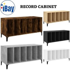 Lp Record Cabinet Player Stand Sideboard Storage TV Cabinet Engineered Wood Unit