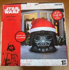 8 Ft GIANT DARTH VADER HEAD Star Wars Gemmy Airblown Lighted Yard Inflatable NEW