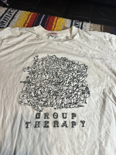 Vintage 70s Orgy T Shirt Group Therapy Sex Erotica