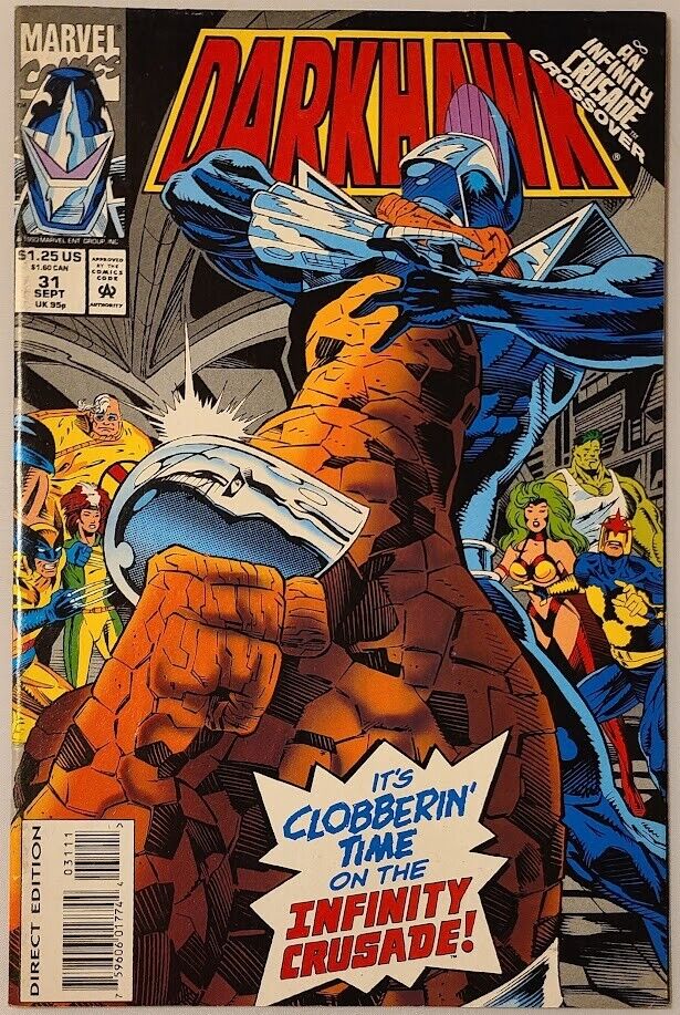 Darkhawk #31 Marvel Comics 1993 FN Infinity Crusade Crossover X-Men Thing