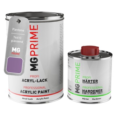 Pantone 7661C Violet glänzend Acryl Lack 1,5 Liter 1500 ml Dose inkl. Härter