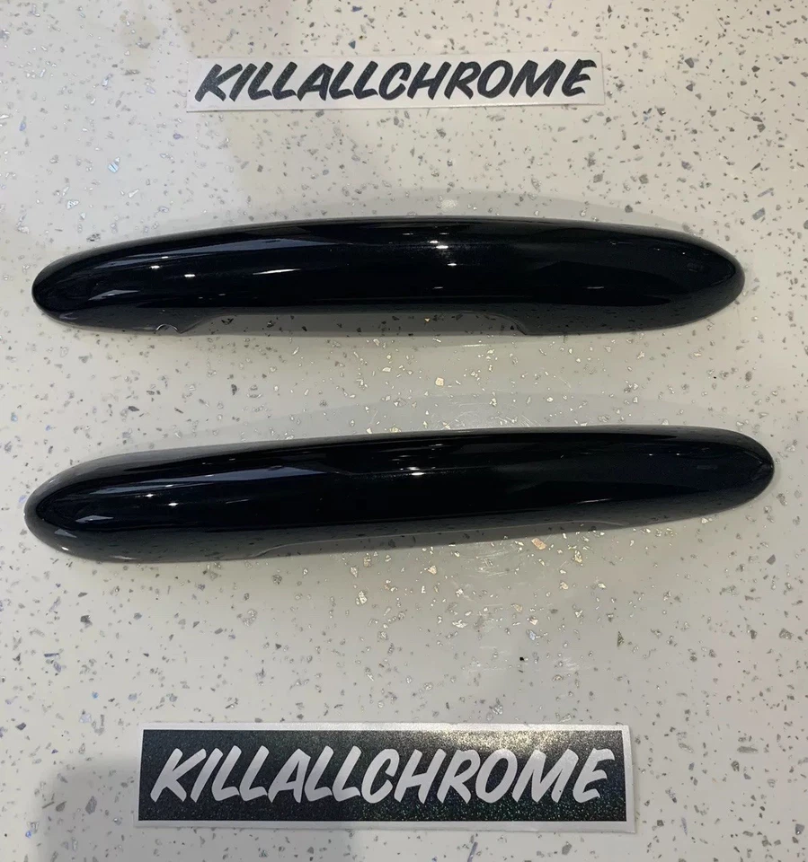 MINI F56 Coprimaniglia Porta Nero Lucido CLIP SU HQ GEN 3 JCW Cooper - UK STOCK - Immagine 3 di 4