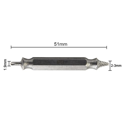 Extractor de tornillos dañado de ingeniería de precisión 2 piezas para tornillos problemáticos - Imagen 13 de 24