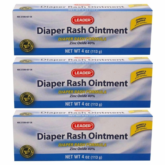 Leader Diaper Rash Ointment Zinc Oxide 40 4oz 096295119176a298 for sale online eBay