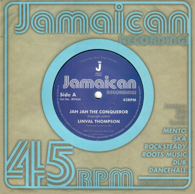 ジャマイカ7” Linval Thompson Jah Jah Reder Than Red none Sunshot /00050 Leval Thompson – Jah Jah Reder Than Red – Vinyl (7