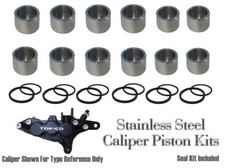 Kawasaki ZX1200 R, ZX1200R Stainless Steel Caliper Piston & Seals Set
