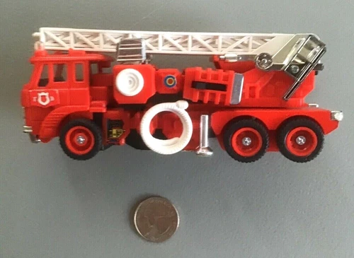 VTG 1985 Hasbro Transformers G1 Autobot Rescue Inferno Red Fire Truck Toy Robot
