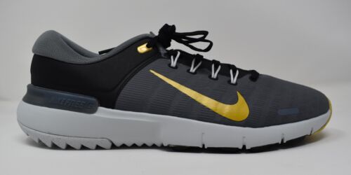 Zapato Nike Free Golf NN Negro/Dorado Gris Fresco FQ7875-003 *SIN CAJA* - Imagen 3 de 10