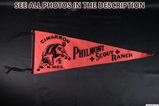 Boy Scouts BSA Vintage Philmont Scout Ranch Felt Pennant 1950s (JS)