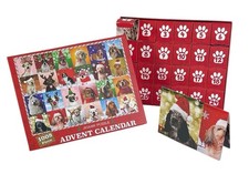 Merry Christmas Dogs Advent Calendar Jigsaw Puzzle 1008 Pc Open Box Complete